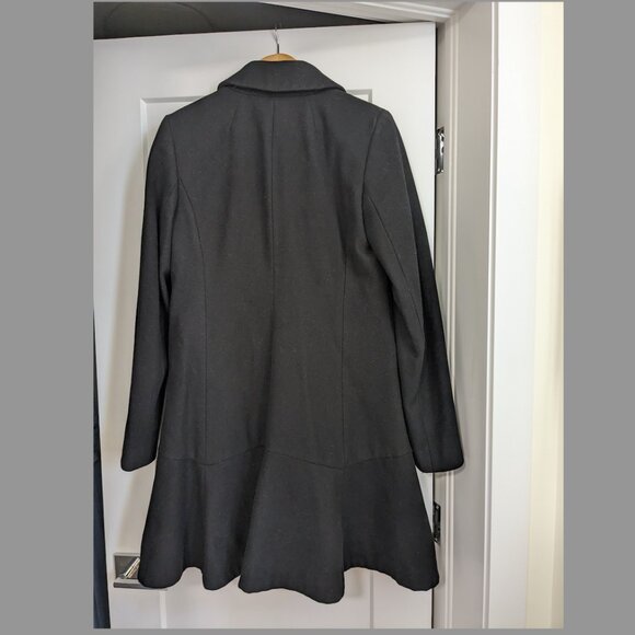 Wool coat, Banana Republic, black, size 10 - Picture 2 of 5